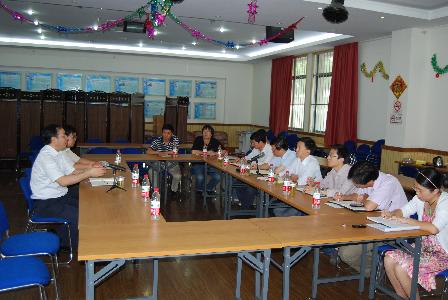 杨贤金书记与学院领导班子成员交流