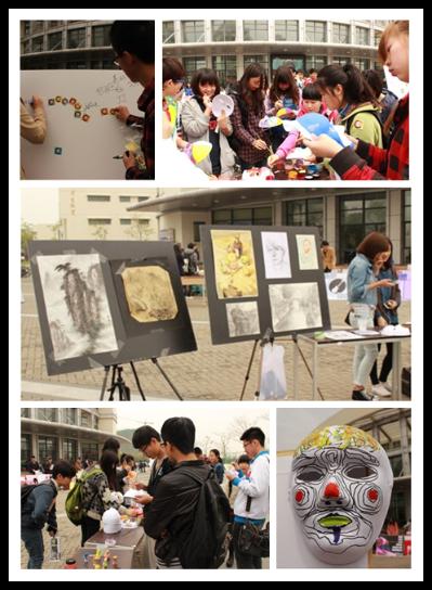 书画基地招新现场